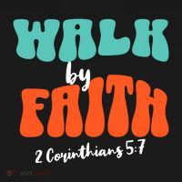 Walk By Faith 2 Corinthians 5:7 Christian Women's Hoodie thumb 2