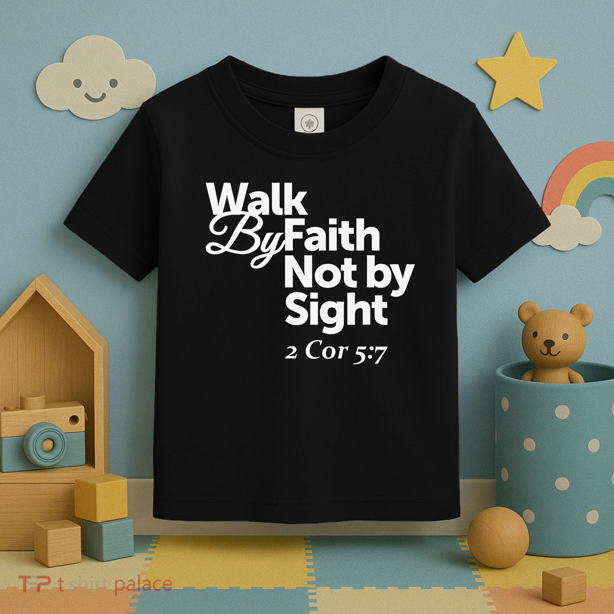 Walk By Faith Not By Sight - 2 Cor 57 Toddler T-Shirt