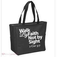 Walk By Faith Not By Sight - 2 Cor 57 Tote Bag thumb 2