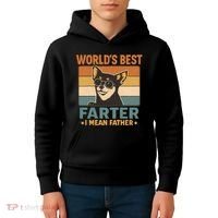 World's Best Farter I Mean Father Kids Hoodie thumb 4