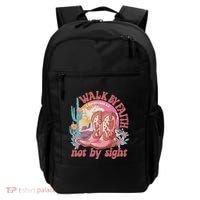 Walk By Faith Not By Sight Saying Bible Verse Backpack thumb 0