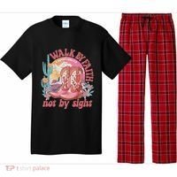 Walk By Faith Not By Sight Saying Bible Verse Pajama Set thumb 0