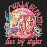 Walk By Faith Not By Sight Saying Bible Verse Hat thumb 2