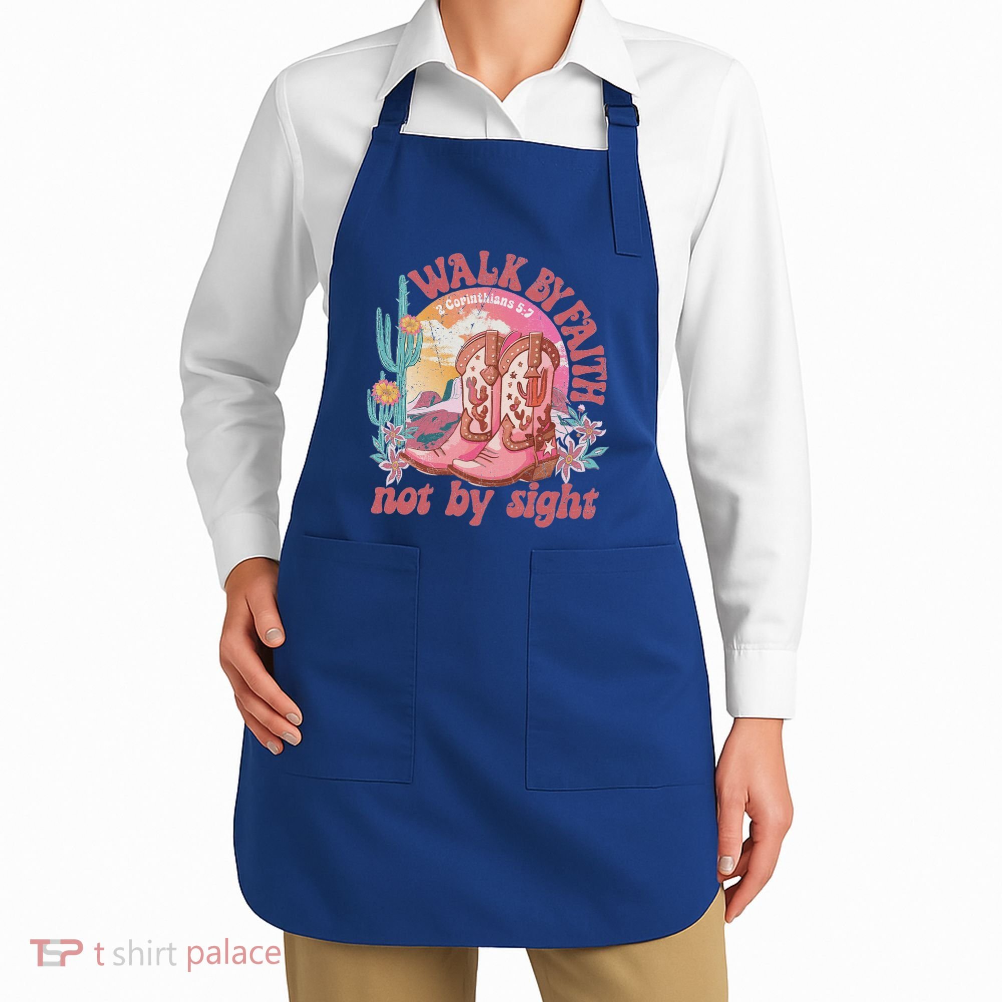 Walk By Faith Not By Sight Saying Bible Verse Apron
