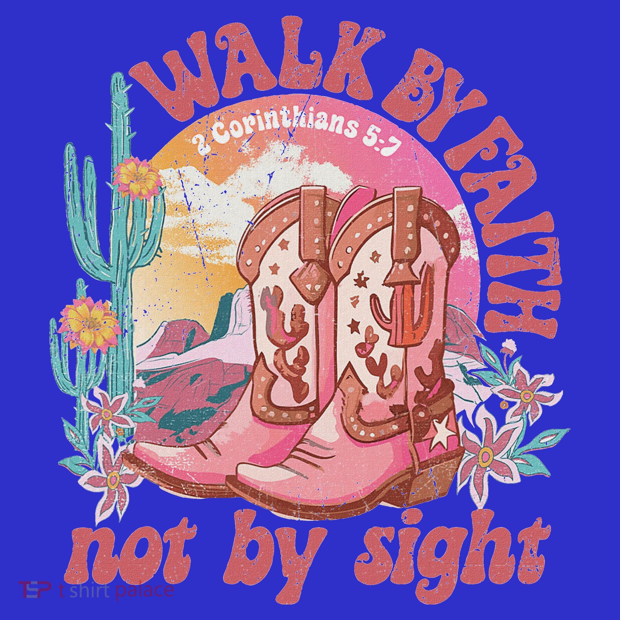 Walk By Faith Not By Sight Saying Bible Verse Coaster