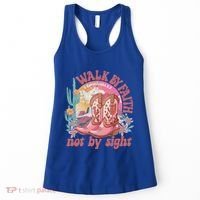 Walk By Faith Not By Sight Saying Bible Verse Women's Tank Top thumb 0