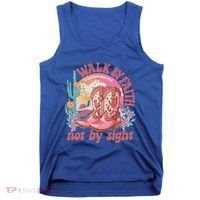 Walk By Faith Not By Sight Saying Bible Verse Tank Top thumb 0