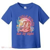 Walk By Faith Not By Sight Saying Bible Verse Toddler T-Shirt thumb 0
