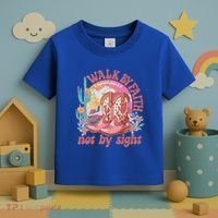 Walk By Faith Not By Sight Saying Bible Verse Toddler T-Shirt thumb 3