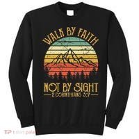 Walk By Faith Not By Sight T Bible Verse Gift Christian Sweatshirt thumb 0