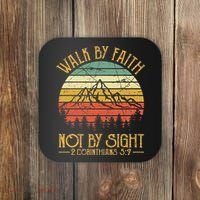 Walk By Faith Not By Sight T Bible Verse Gift Christian Coaster thumb 0