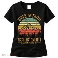 Walk By Faith Not By Sight T Bible Verse Gift Christian Women's T-Shirt thumb 0