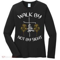Walk By Faith Not By Sight God Faith Jesus 4 Women's Long Sleeve Shirt thumb 0