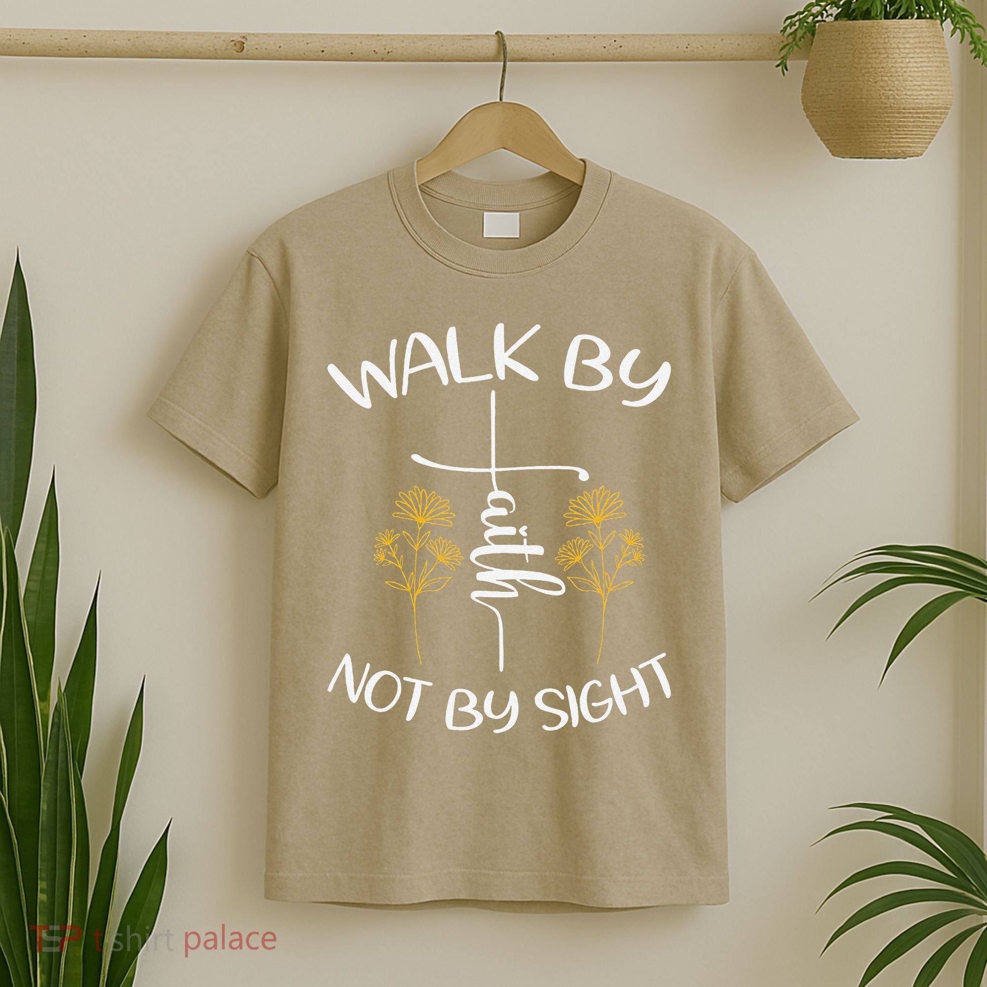 Walk By Faith Not By Sight God Faith Jesus 4 T-Shirt