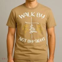 Walk By Faith Not By Sight God Faith Jesus 4 T-Shirt thumb 3