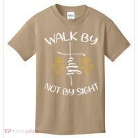 Walk By Faith Not By Sight God Faith Jesus 4 Kids T-Shirt thumb 0