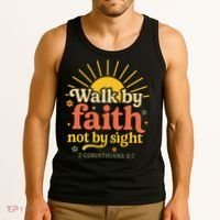 Walk By Faith Not By Sight Bible Quote 2 Corinthians 57 Tank Top thumb 3