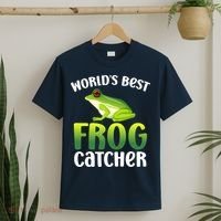 World's Best Frog Catcher Boys Girls Frog Hunter T-Shirt thumb 2