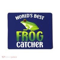 World's Best Frog Catcher Boys Girls Frog Hunter Mousepad thumb 0