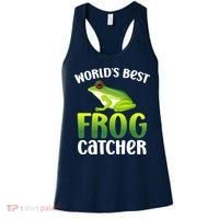 World's Best Frog Catcher Boys Girls Frog Hunter Women's Tank Top thumb 0