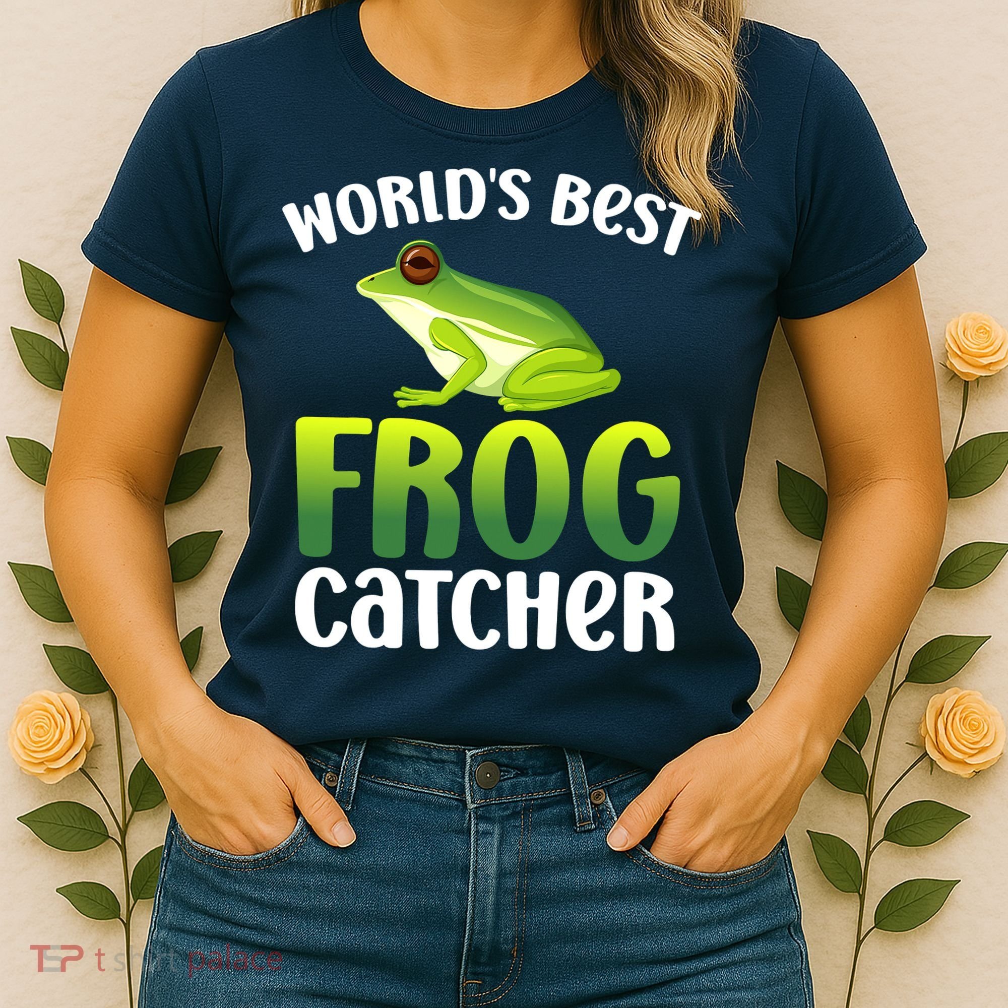 World's Best Frog Catcher Boys Girls Frog Hunter Women's T-Shirt