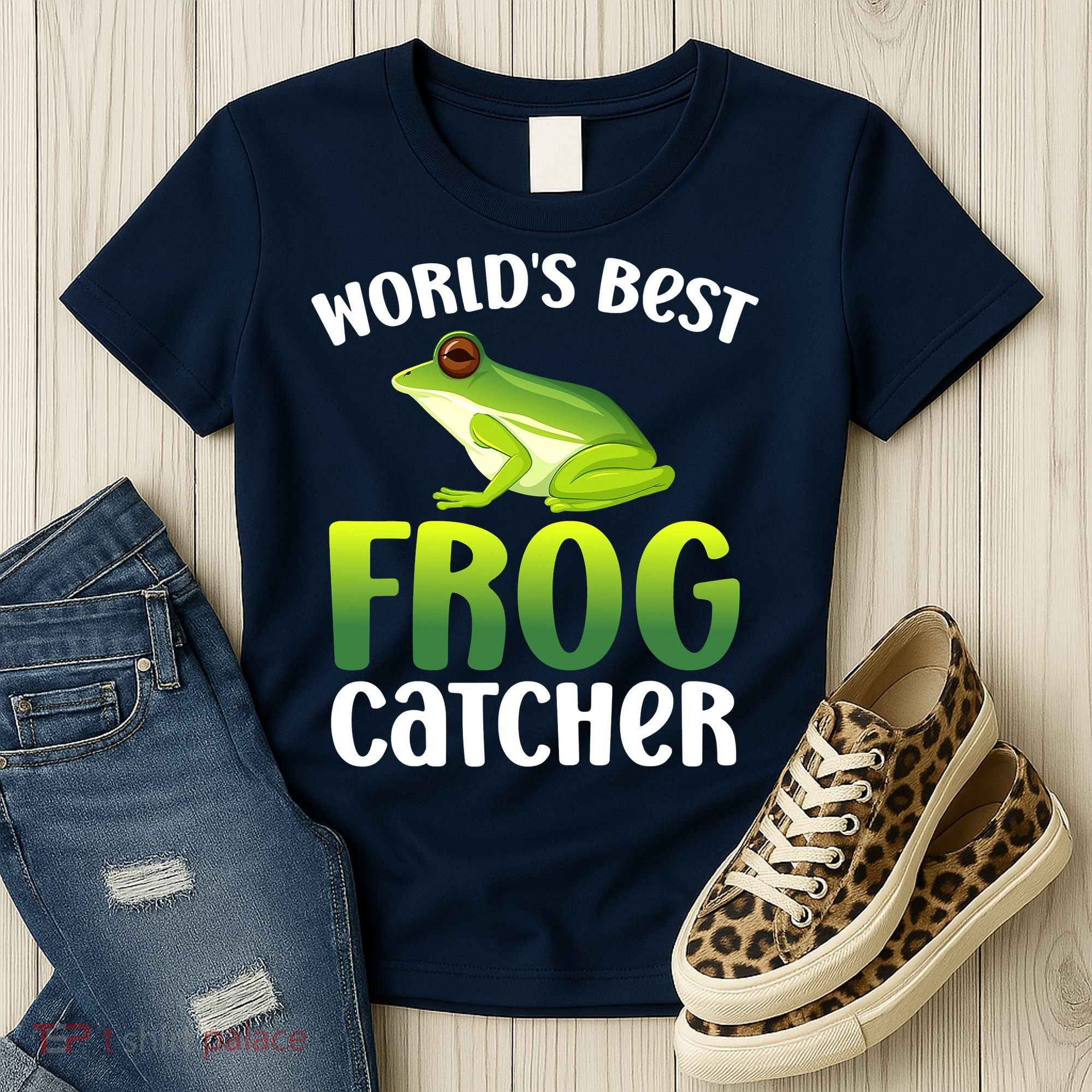 World's Best Frog Catcher Boys Girls Frog Hunter Women's T-Shirt