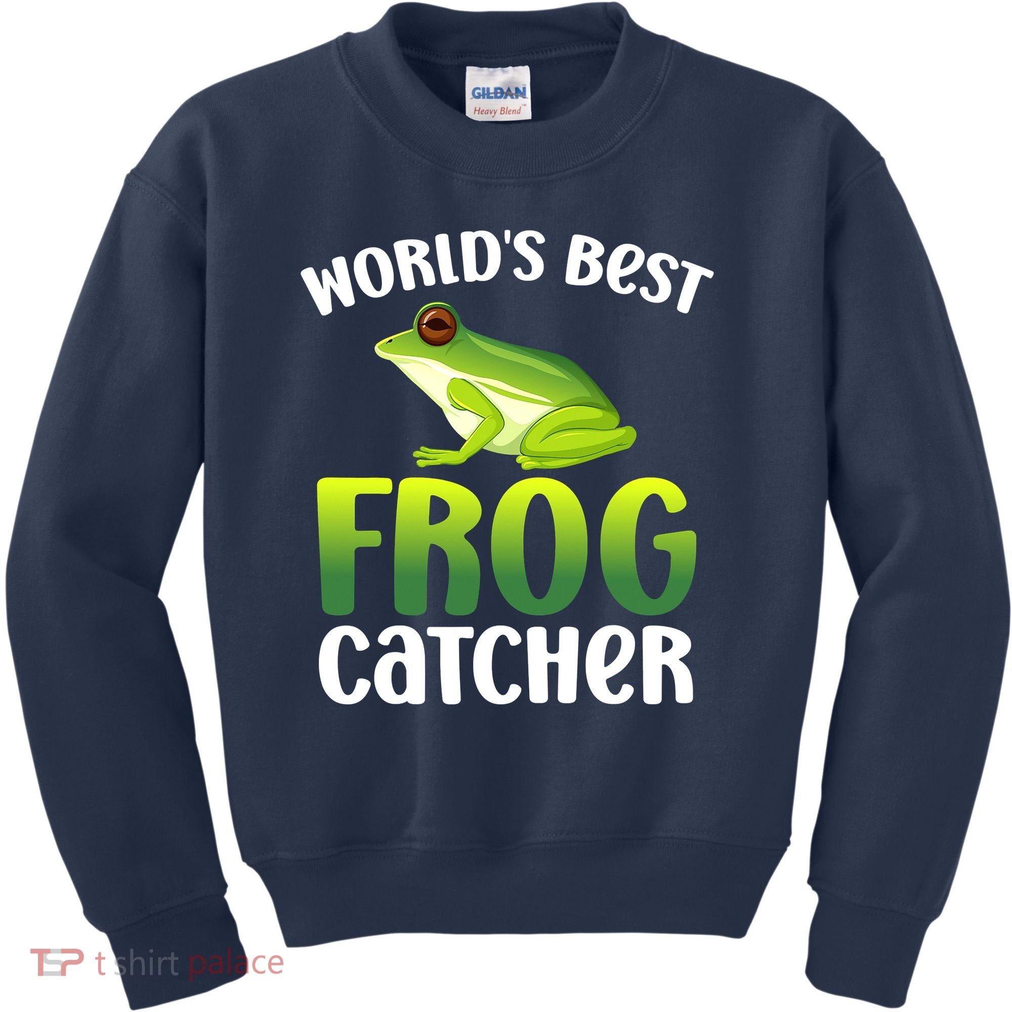 World's Best Frog Catcher Boys Girls Frog Hunter Kids Sweatshirt