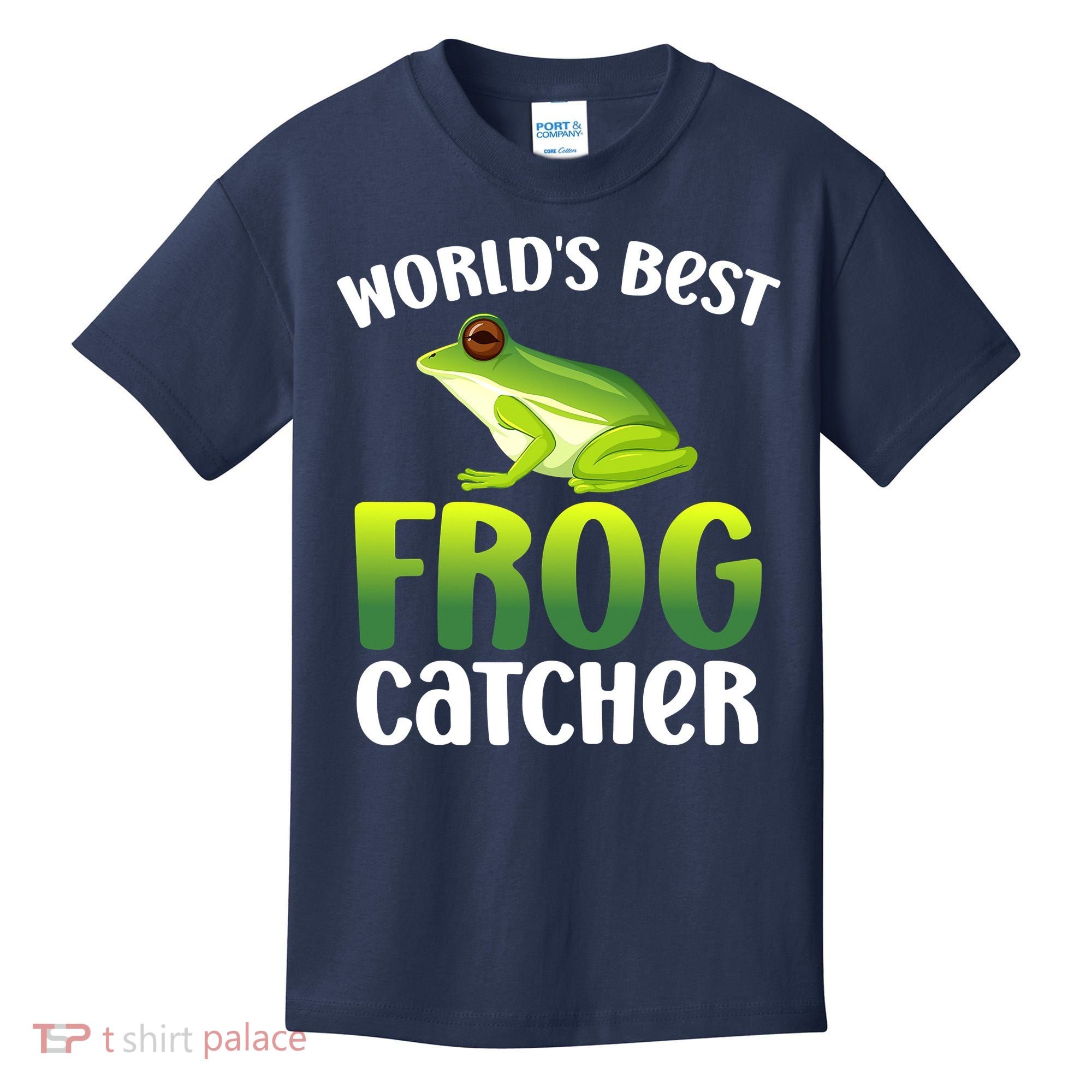 World's Best Frog Catcher Boys Girls Frog Hunter Kids T-Shirt
