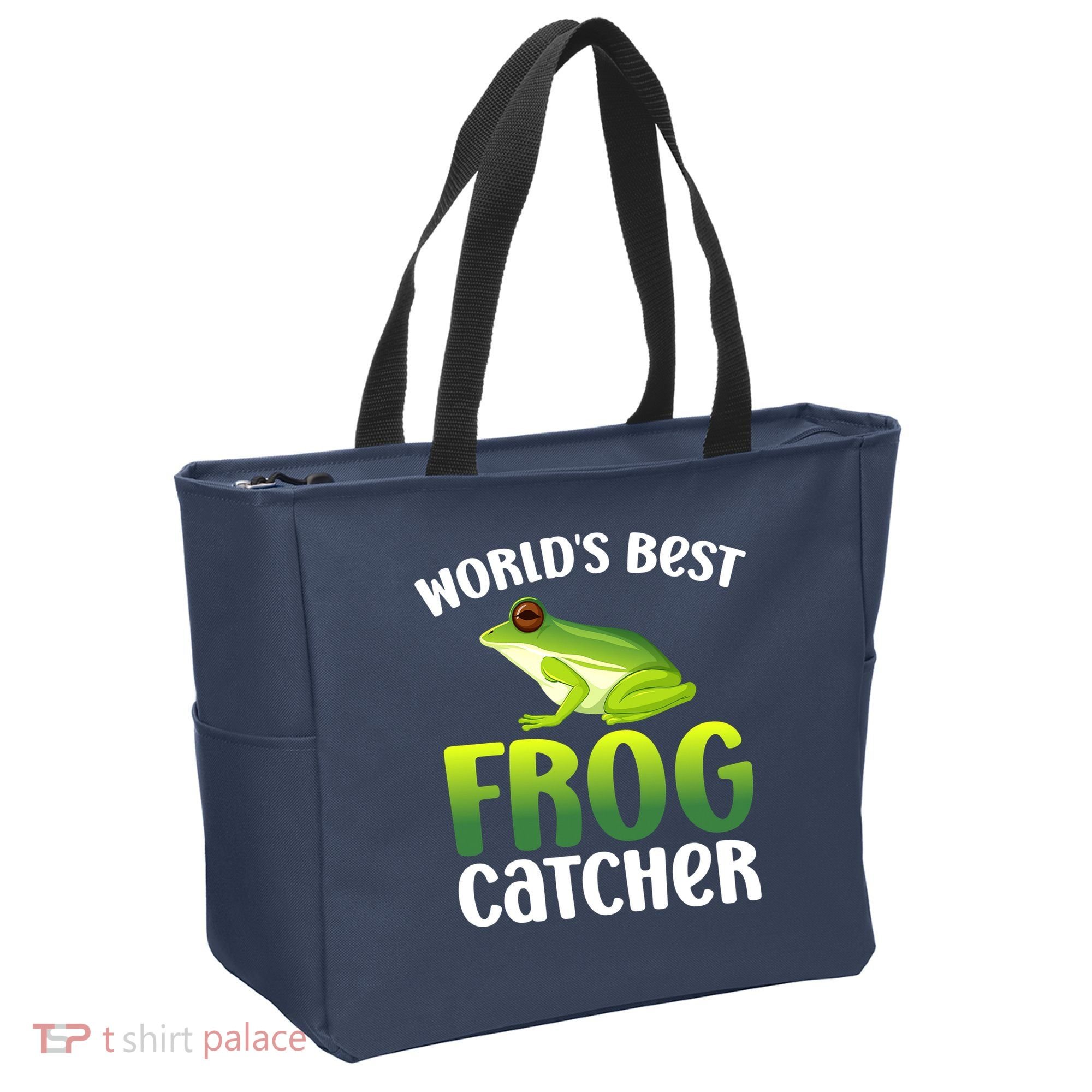 World's Best Frog Catcher Boys Girls Frog Hunter Tote Bag