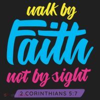 Walk By Faith Not By Sight Bible Verse Christian Saying Funny Gift Women's Sweatshirt thumb 2