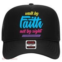Walk By Faith Not By Sight Bible Verse Christian Saying Funny Gift Hat thumb 0