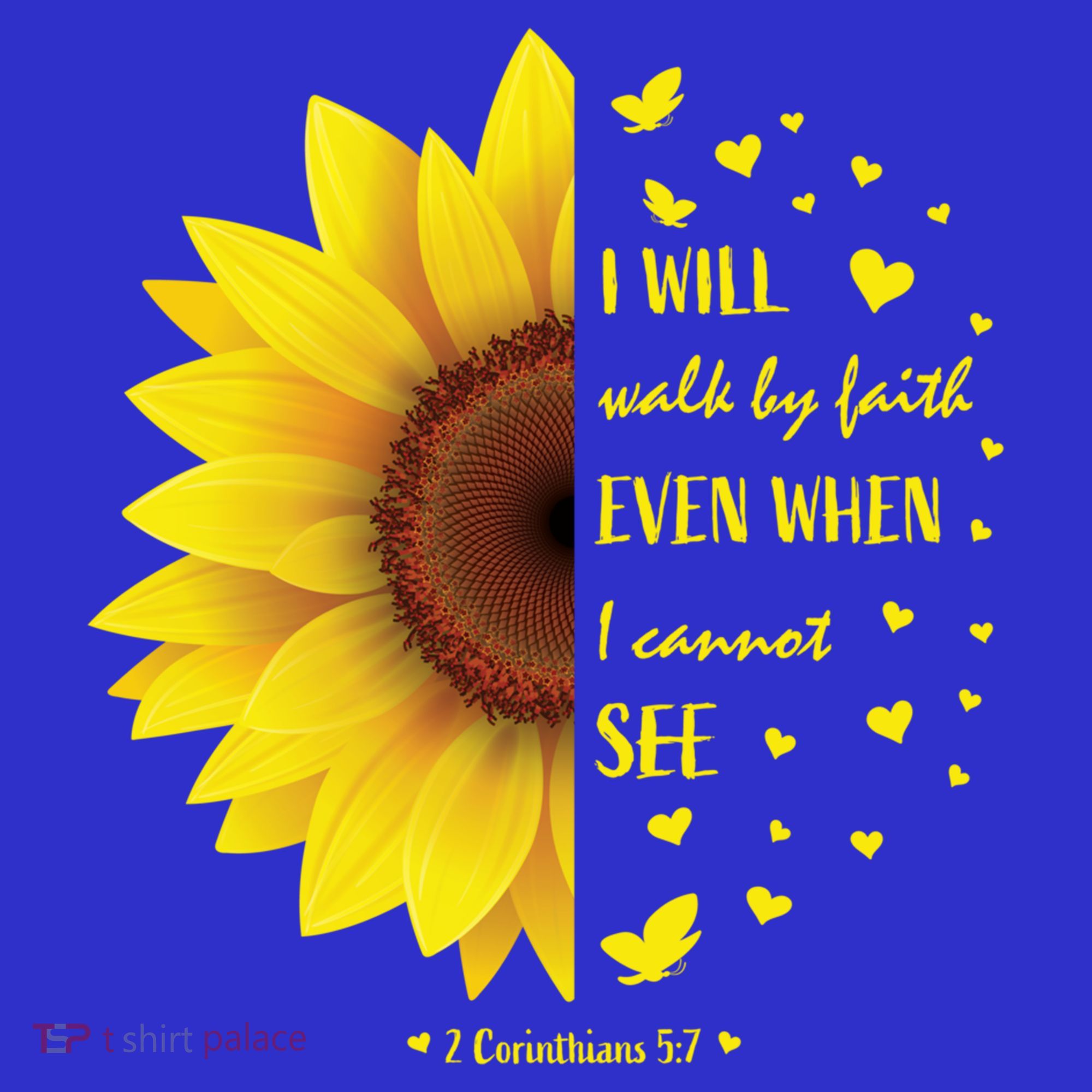 Walk By Faith Not By Sight Christian Religious Sunflower Gift Sweatshirt
