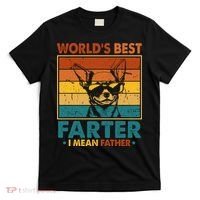 World's Best Farter I Mean Father Fathers Day Funny Dad Dog T-Shirt thumb 0