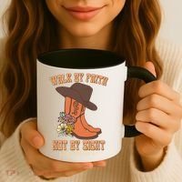 Walk By Faith Not By Sight God Faith Jesus 5 Coffee Mug thumb 3