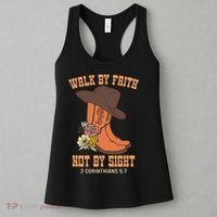 Walk By Faith Not By Sight God Faith Jesus 5 Women's Tank Top thumb 3
