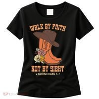 Walk By Faith Not By Sight God Faith Jesus 5 Women's T-Shirt thumb 0