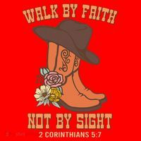 Walk By Faith Not By Sight God Faith Jesus 5 Santa Hat thumb 1
