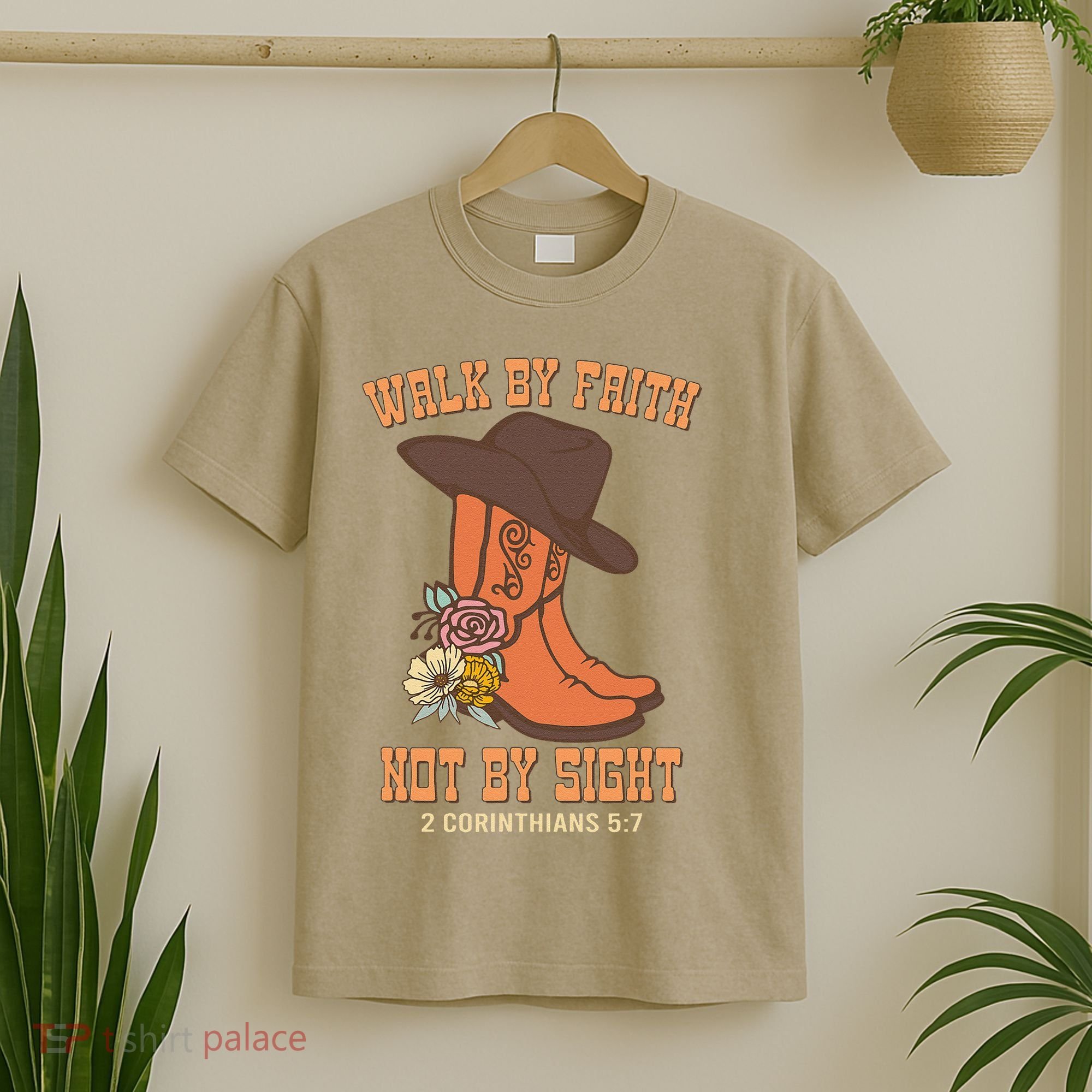 Walk By Faith Not By Sight God Faith Jesus 5 T-Shirt