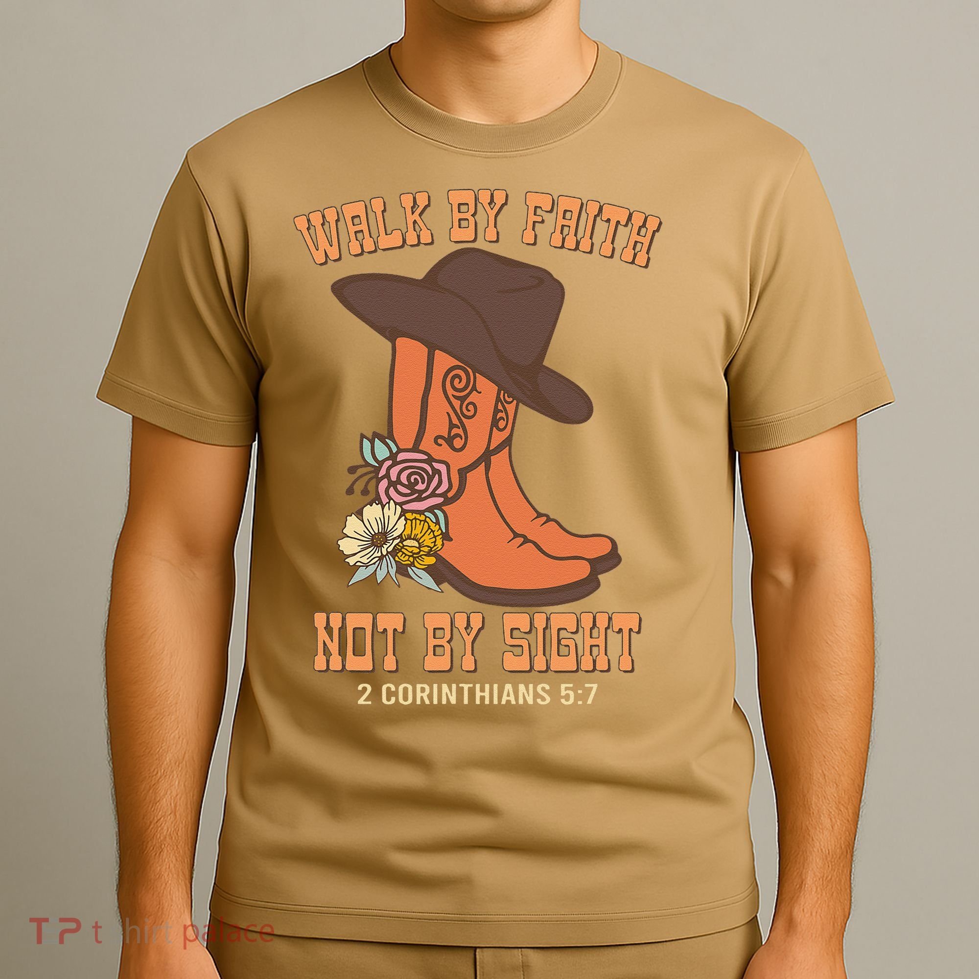 Walk By Faith Not By Sight God Faith Jesus 5 T-Shirt