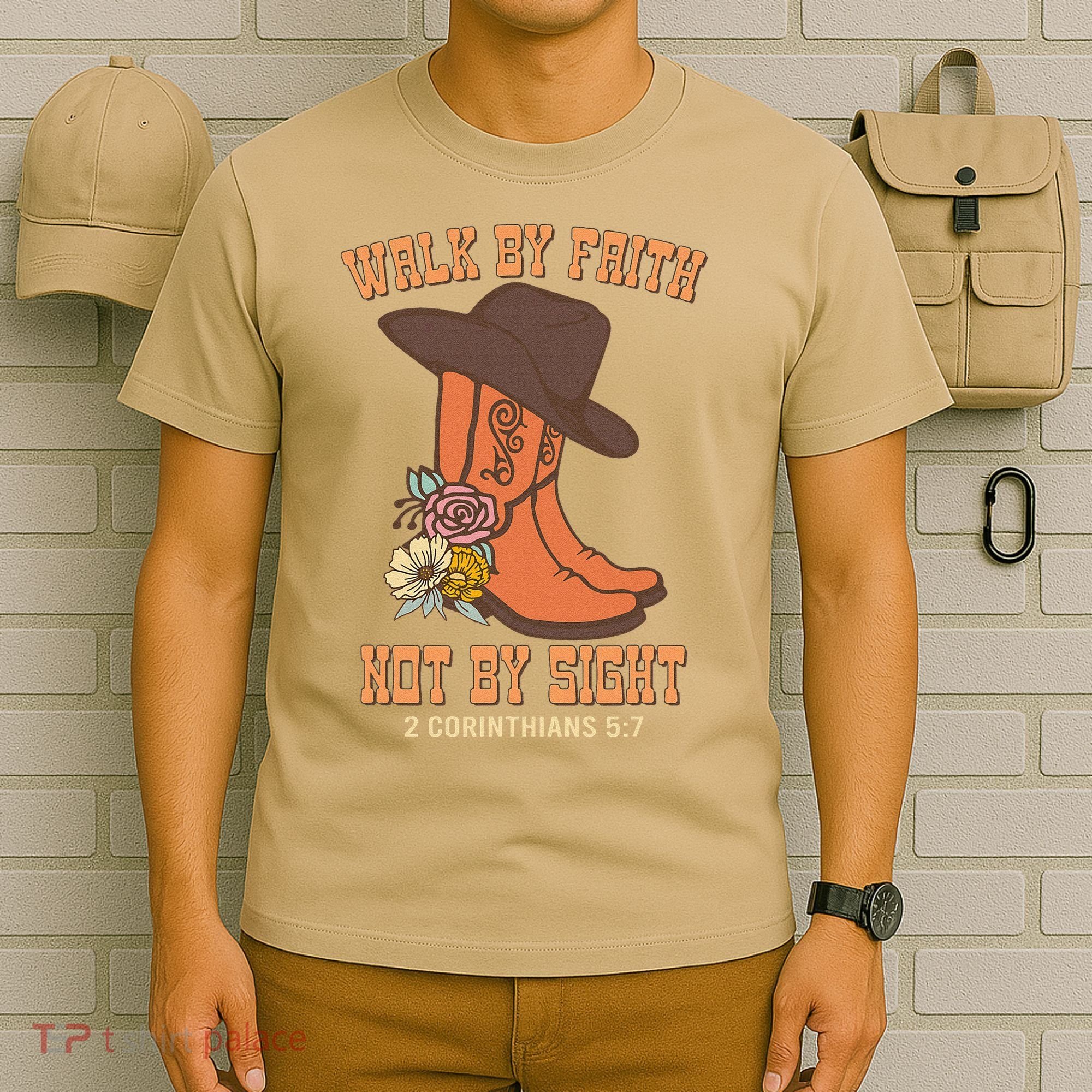 Walk By Faith Not By Sight God Faith Jesus 5 T-Shirt