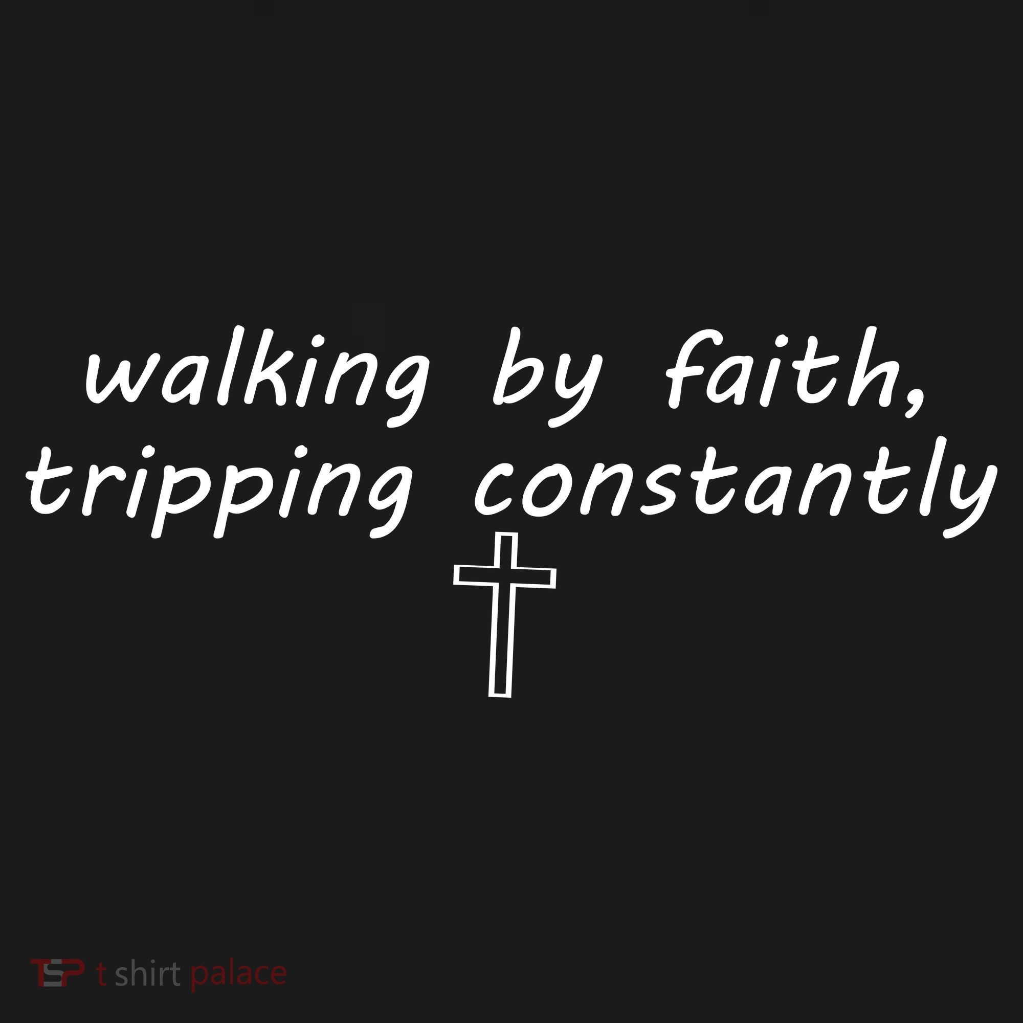 Walking By Faith Tripping Constantly Cross Funny Christian Visor