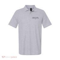 Walking By Faith Tripping Constantly Cross Funny Christian Polo thumb 0