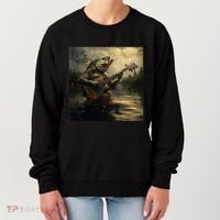 Weird Bass Fish Playing Bass Guitar Funny Cursed Meme Women's Sweatshirt thumb 0