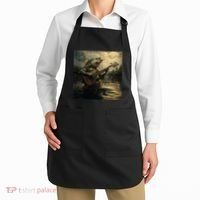 Weird Bass Fish Playing Bass Guitar Funny Cursed Meme Apron thumb 2