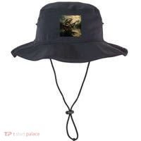Weird Bass Fish Playing Bass Guitar Funny Cursed Meme Bucket Hat thumb 0