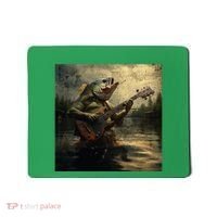 Weird Bass Fish Playing Bass Guitar Funny Cursed Meme Mousepad thumb 0