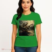 Weird Bass Fish Playing Bass Guitar Funny Cursed Meme Women's T-Shirt thumb 4