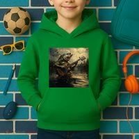 Weird Bass Fish Playing Bass Guitar Funny Cursed Meme Kids Hoodie thumb 2