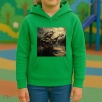 Weird Bass Fish Playing Bass Guitar Funny Cursed Meme Kids Hoodie thumb 3
