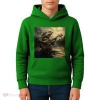 Weird Bass Fish Playing Bass Guitar Funny Cursed Meme Kids Hoodie thumb 4